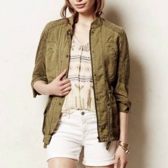 Anthropologie Jackets & Blazers - Green Utility Jacket